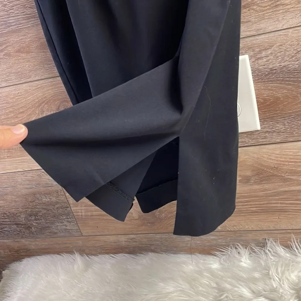 Michelle New York Skirt Womens Size 8 Black Pencil Skirt With Small Slit Vintage